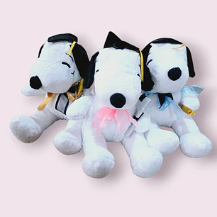 PELUCHE SNOOPY DOBLE MOÑO GORRO DE GRADUACIÓN MOD# 08