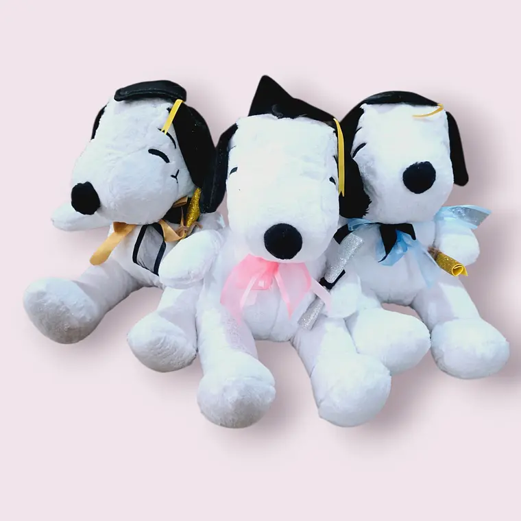 PELUCHE SNOOPY DOBLE MOÑO GORRO DE GRADUACIÓN MOD# 08 1