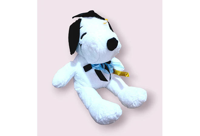 PELUCHE SNOOPY DOBLE MOÑO GORRO DE GRADUACIÓN MOD# 08