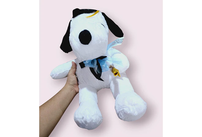 PELUCHE SNOOPY DOBLE MOÑO GORRO DE GRADUACIÓN MOD# 08