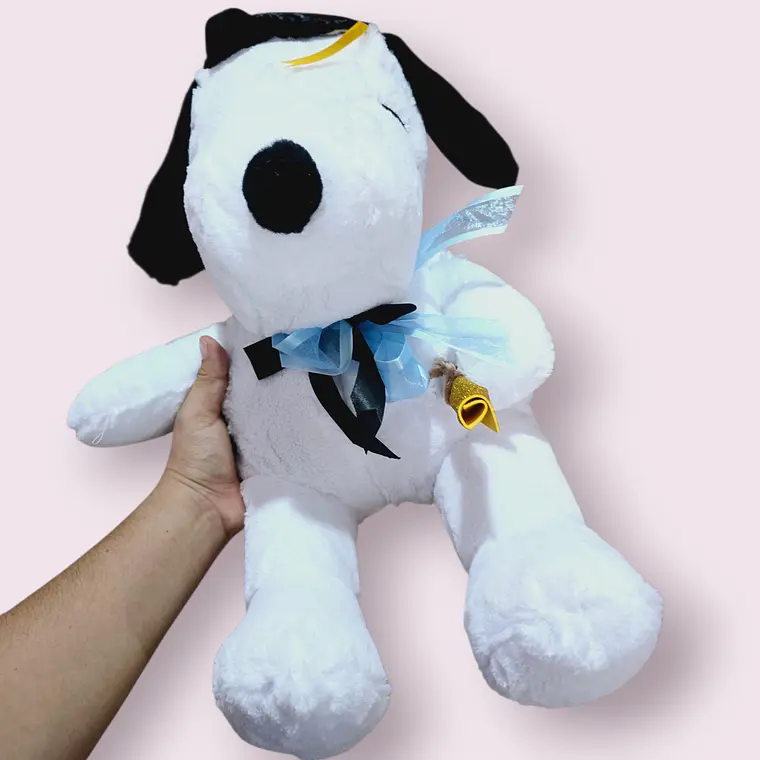 PELUCHE SNOOPY DOBLE MOÑO GORRO DE GRADUACIÓN MOD# 08 3