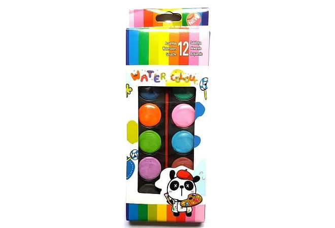 ACUARELA DE 12 COLORES PANDITA MOD# B-9009YH