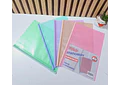 PAQ DE 5 CARPETAS CLIP COLORES PASTEL MO# SN-003J