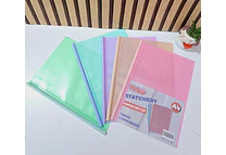 PAQ DE 5 CARPETAS CLIP COLORES PASTEL MO# SN-003J
