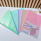 PAQ DE 5 CARPETAS CLIP COLORES PASTEL MO# SN-003J - Miniatura 1
