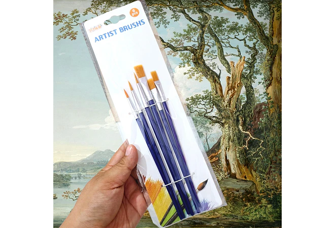 SET DE 6 PINCELES ARTIST BRUSHS MOD# 9003YH