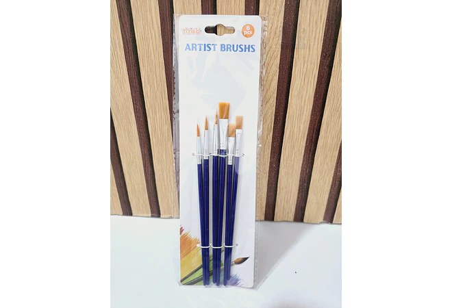 SET DE 6 PINCELES ARTIST BRUSHS MOD# 9003YH