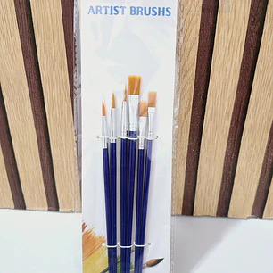 SET DE 6 PINCELES ARTIST BRUSHS MOD# 9003YH