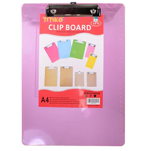 TABLA CON ABRAZADERA COLORES TRANSPARENTE MOD# SN-010J