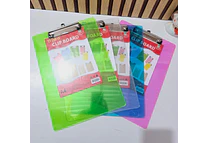 TABLA CON ABRAZADERA COLORES TRANSPARENTE MOD# SN-010J