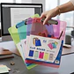 TABLA CON ABRAZADERA COLORES TRANSPARENTE MOD# SN-010J - Miniatura 5
