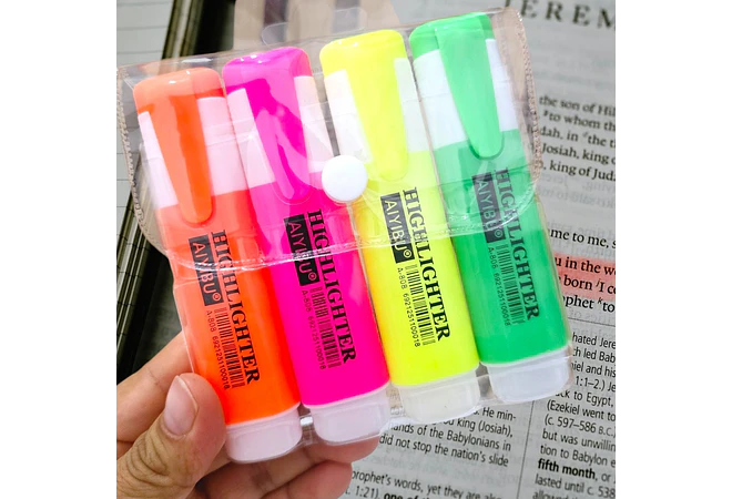 SET CON 4 MARCATEXTO RESALTADOR MOD# 10003YG