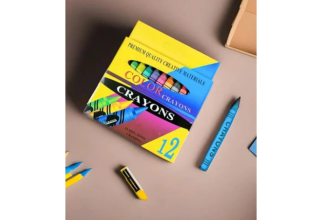 CAJITA CON 12 CRAYOLAS PREMIUM QUALITY  MOD# TK-7116