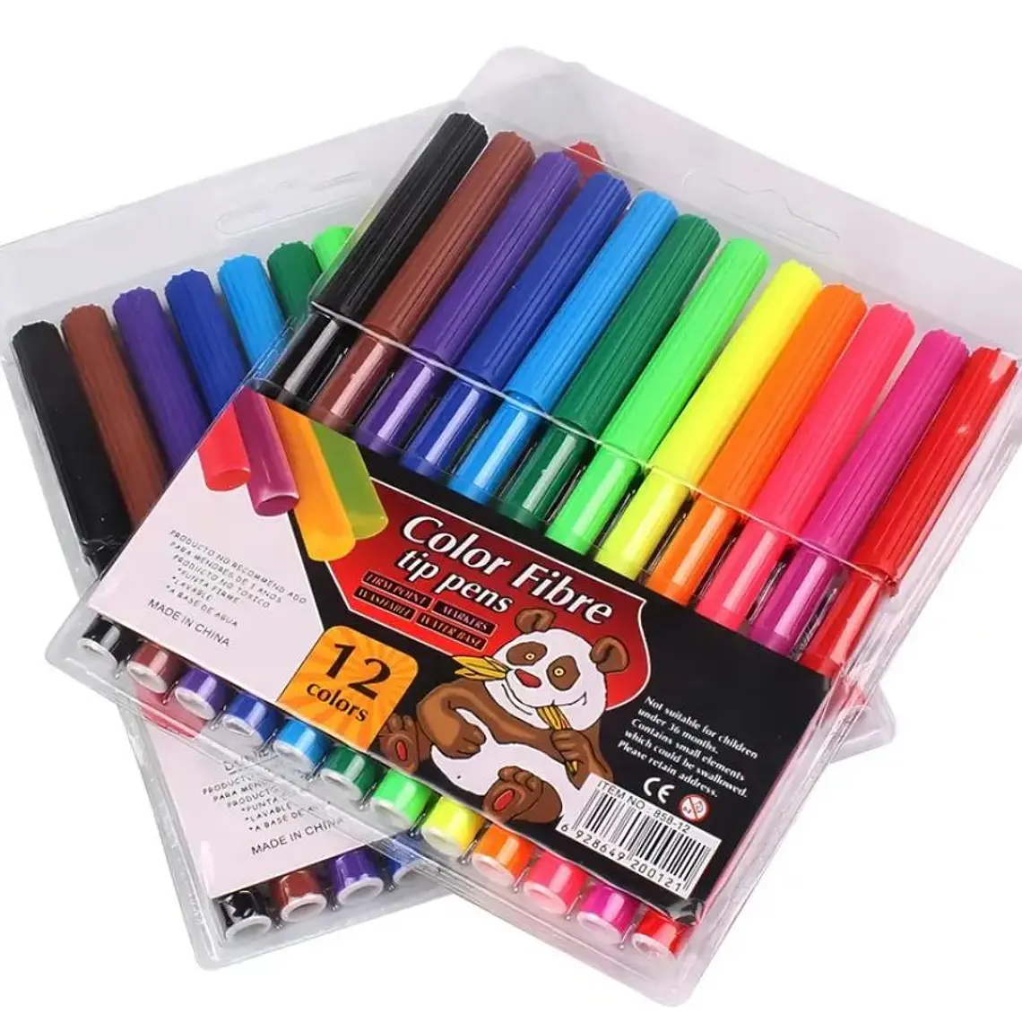 SET DE PLUMONES COLOR FIBRE 6, 12, 18 Ó 24 PZ A ELEGIR MOD# B8000SC, 1SC, 2SC, 3SC 1