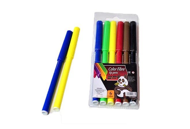 SET DE PLUMONES COLOR FIBRE 6, 12, 18 Ó 24 PZ A ELEGIR MOD# B8000SC, 1SC, 2SC, 3SC