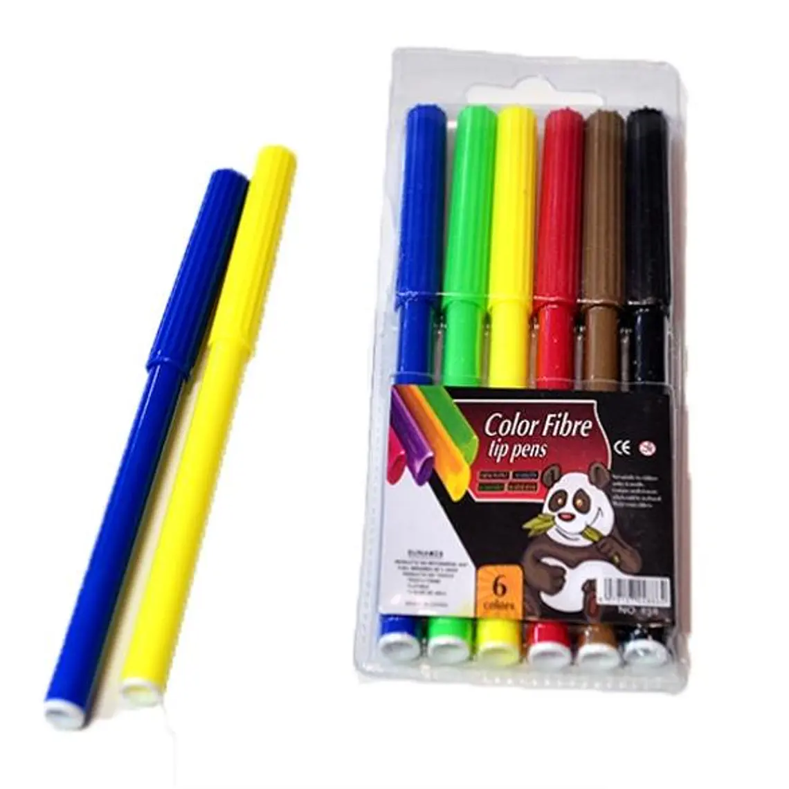SET DE PLUMONES COLOR FIBRE 6, 12, 18 Ó 24 PZ A ELEGIR MOD# B8000SC, 1SC, 2SC, 3SC 2