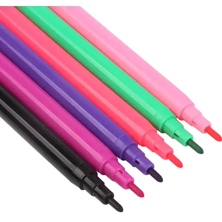SET DE PLUMONES COLOR FIBRE 6, 12, 18 Ó 24 PZ A ELEGIR MOD# B8000SC, 1SC, 2SC, 3SC 5