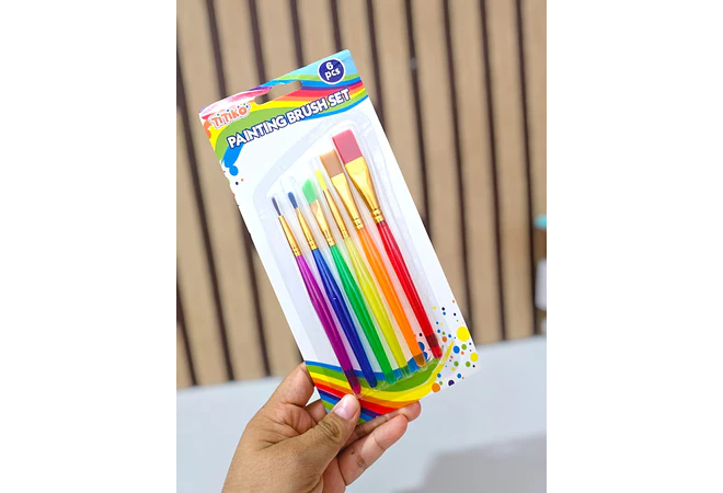 SET DE 6 PINCELES PAITING BRUSH SET MOD# B-9016YH