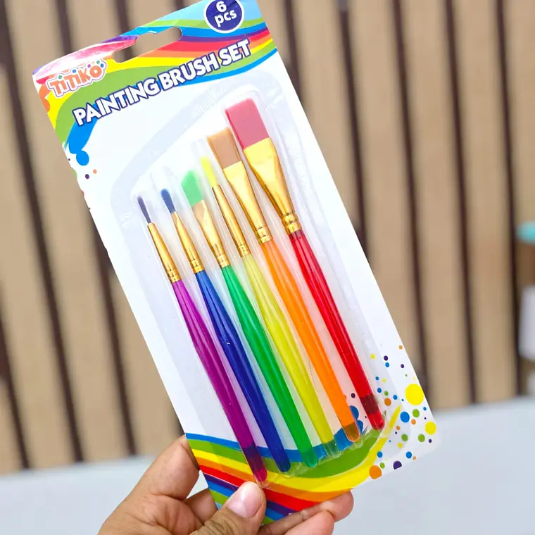 SET DE 6 PINCELES PAITING BRUSH SET MOD# B-9016YH 1