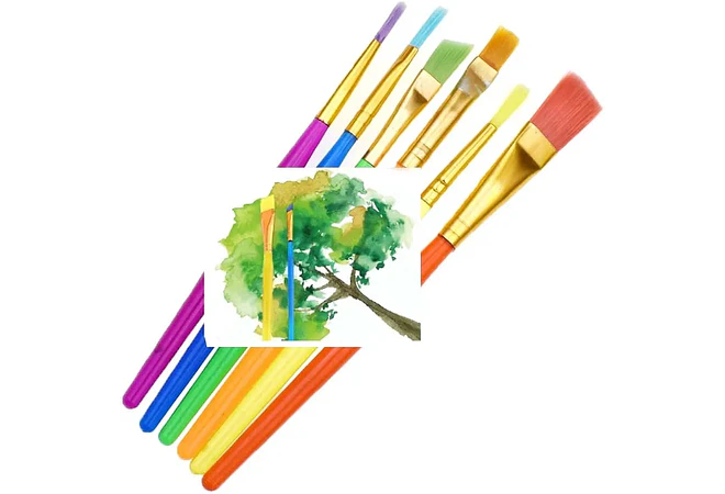 SET DE 6 PINCELES PAITING BRUSH SET MOD# B-9016YH