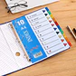 BOLSA CON 10 DIVISORES E INDICE PARA CARPETA MOD# SN-006J - Miniatura 1