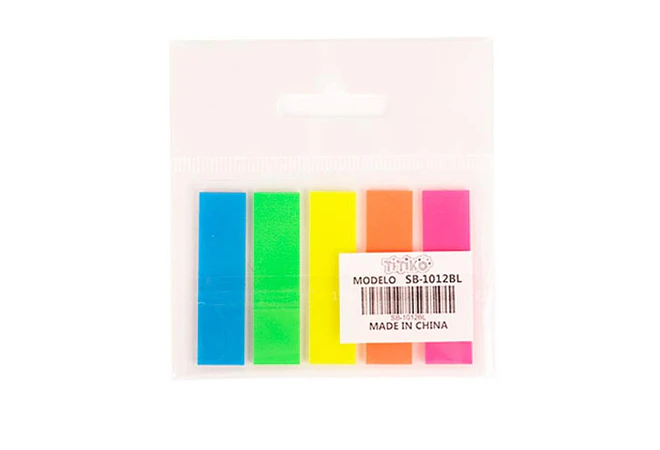 BOLSITA CON 20 POSTIK MARCADORES TRANSPARENTE MOD#SB-1012BL