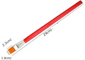 SET DE 12 PINCELES ROJOS PLANOS DIF TAMAÑOS MOD# B-9017YH