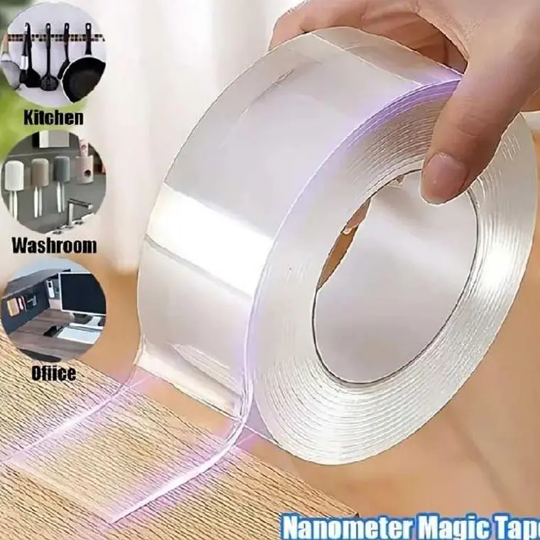 2MTS CINTA  ADHESIVA  DOBLE CARA TRANSPARENTE MOD# JD-8001 1