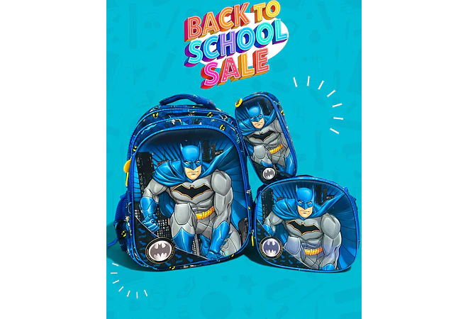 COMBO PRIMARIA DE 3PZ MOCHILA CON LUZ LED  + LONCHERA + LAPICERA (VARIOS PERSONAJES ) MOD# HL2413