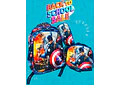 COMBO PRIMARIA DE 3PZ MOCHILA CON LUZ LED  + LONCHERA + LAPICERA (VARIOS PERSONAJES ) MOD# HL2413