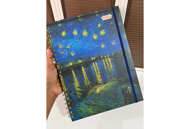 LIBRETA PROFESIONAL VANGOGH RAYA 100 HOJAS PASTA DURA  TITIKO MOD # TK-0138BJ
