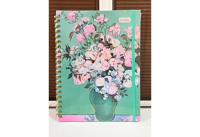 LIBRETA PROFESIONAL VANGOGH RAYA 100 HOJAS PASTA DURA  TITIKO MOD # TK-0138BJ