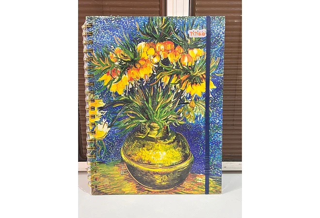 LIBRETA PROFESIONAL VANGOGH RAYA 100 HOJAS PASTA DURA  TITIKO MOD # TK-0138BJ
