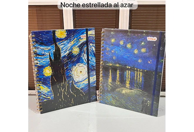 LIBRETA PROFESIONAL VANGOGH RAYA 100 HOJAS PASTA DURA  TITIKO MOD # TK-0138BJ