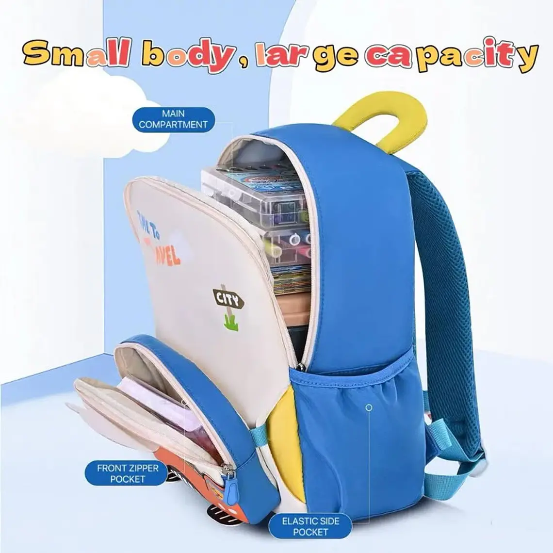 MOCHILITA PARA PREESCOLAR CON LAPICERA MOD# TX-99193💖🩵🗃️ 13