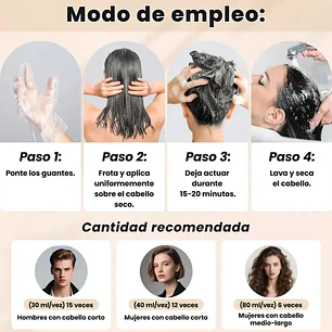 CAJITA CON 10 SOBRES DE 30ML TINTE ESPUMOSO PARA CABELLO NEGRO Ó CAFÉ MOD# GRF0016X