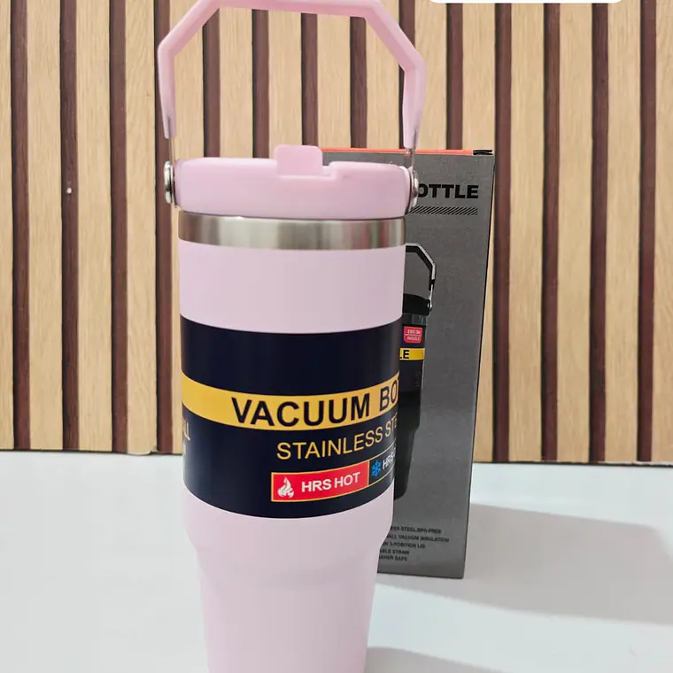 TERMO CON ASA VACUUM STAINLESS STEEL DE 850ML MOD# FAB-31 4