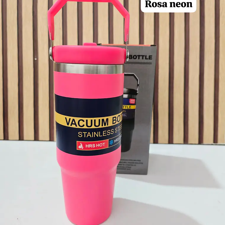 TERMO CON ASA VACUUM STAINLESS STEEL DE 850ML MOD# FAB-31 7