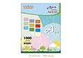 PAQUETE DE MIL HOJAS DE COLORES PASTEL A4 MOD# TK-662Z