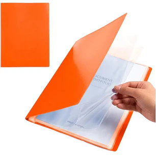 CARPETA CON 40 PROTECTORES DE HOJA ORGANIZADOR A4 MOD#SN-009-40J