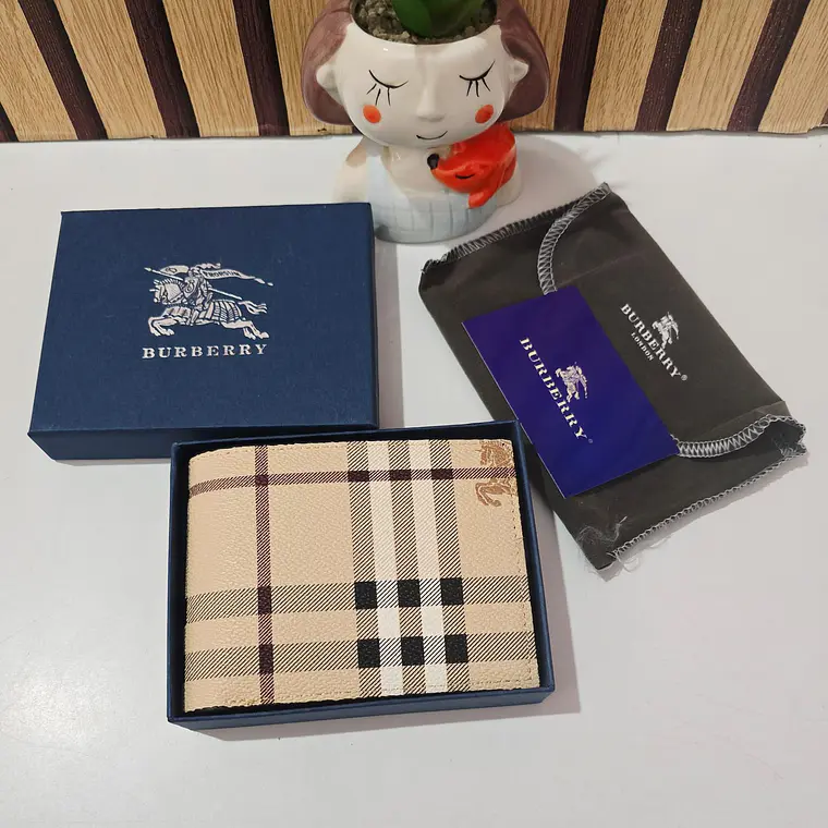 CARTERA PARA CABALLERO GUCCI & BURBERRY MOD# 12162 3