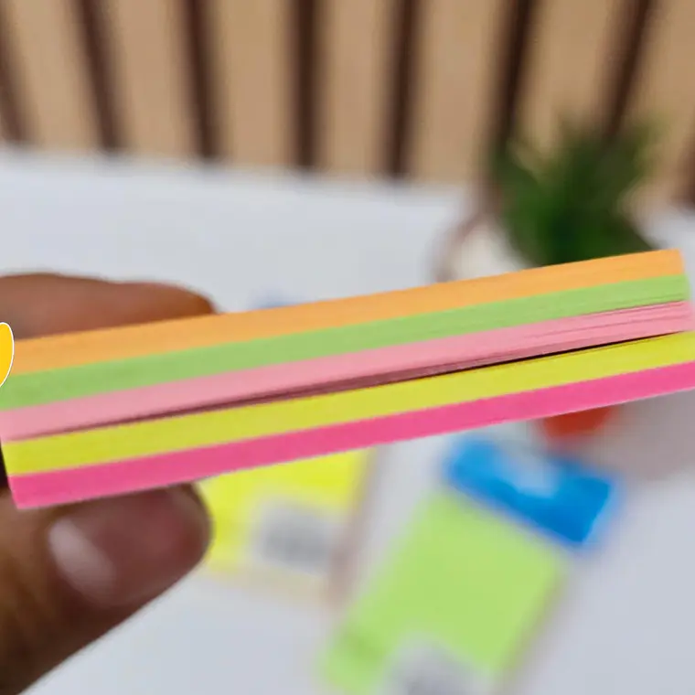 BLOC DE POSTIK RECTANGULAR  COLORES CON 100 HOJAS MOD#SB-1001BL 3