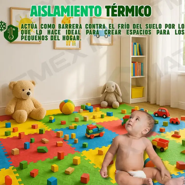 SET DE 10 ALFOMBRILLAS PARA ARMAR TAPETE GRANDE MOD#BH-7017 3