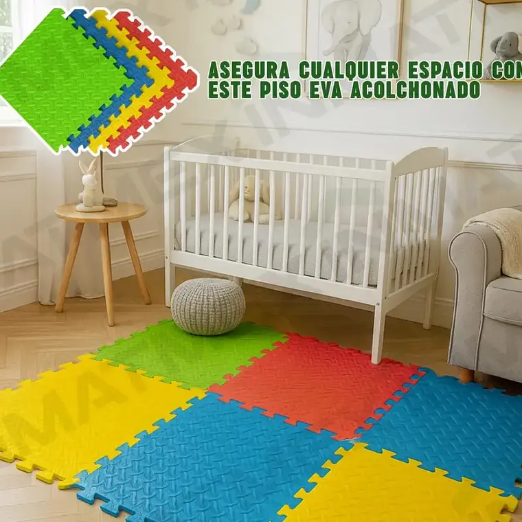 SET DE 10 ALFOMBRILLAS PARA ARMAR TAPETE GRANDE MOD#BH-7017 1