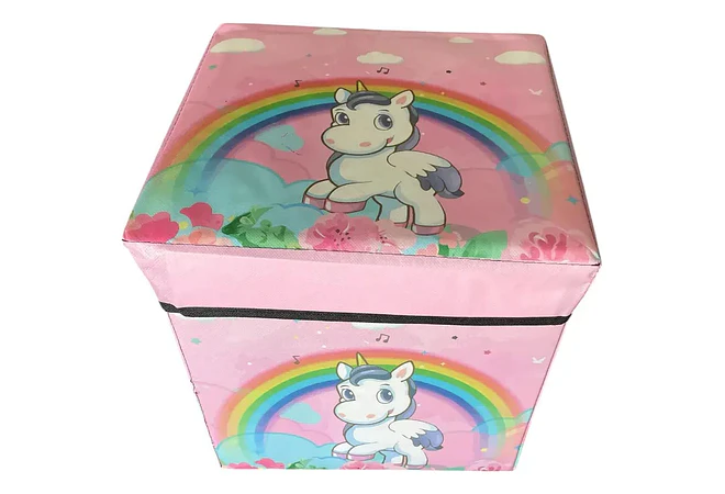 CAJA TABURETE ORGANIZADORA DE JUGUETES ANIMALITOS  MOD# 1306