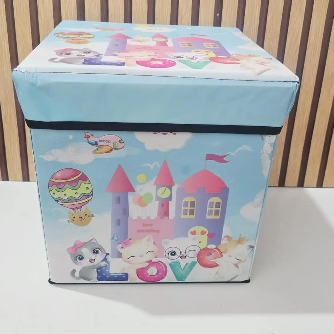 CAJA TABURETE ORGANIZADORA DE JUGUETES ANIMALITOS  MOD# 1306 5
