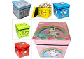 CAJA TABURETE ORGANIZADORA DE JUGUETES ANIMALITOS  MOD# 1306