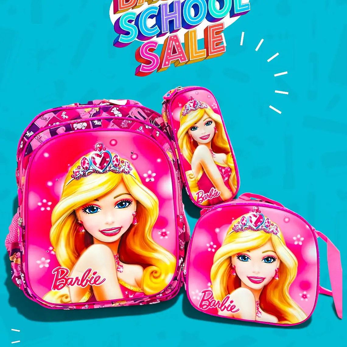 COMBO PRIMARIA DE 3PZ MOCHILA CON LUZ LED  + LONCHERA + LAPICERA (VARIOS PERSONAJES )MOD# HL2416 5