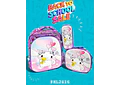 COMBO PRIMARIA DE 3PZ MOCHILA CON LUZ LED  + LONCHERA + LAPICERA (VARIOS PERSONAJES )MOD# HL2416- COPIAR
