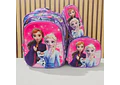 COMBO PRIMARIA DE 3PZ MOCHILA CON LUZ LED  + LONCHERA + LAPICERA (VARIOS PERSONAJES )MOD# HL2416- COPIAR
